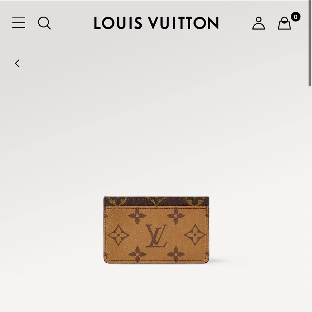 *SOLD* Louis Vuitton Reverse Monogram Card Holder